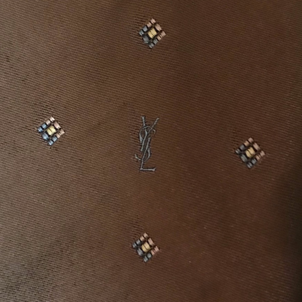 YSL Brown Neck Tie